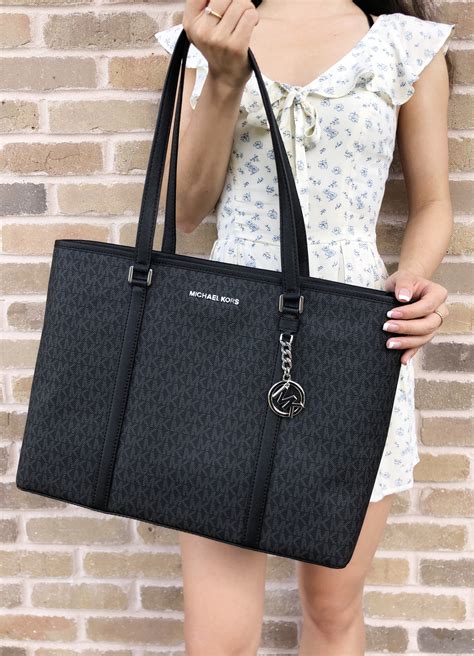 michael kors tote bag for laptop|Michael Kors sady laptop bag.